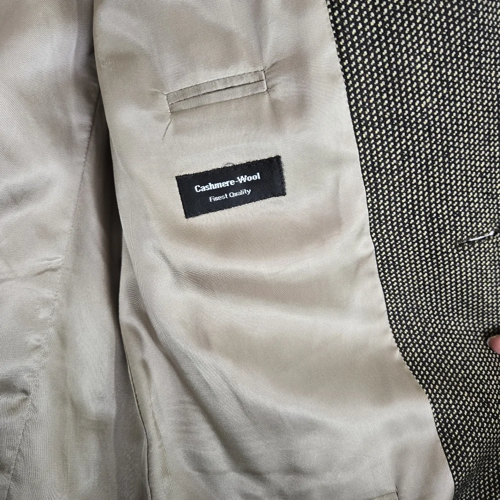 Vtg Hugo Boss Mens Sport‎ Coat 40T Einstein Cashmere Wool Suit Blazer Casual